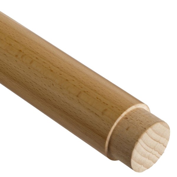 Handlauf Holz Edelstahl, passende Fräsung für Holzhandläufe.
