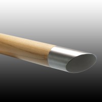 Handlauf Holz mit Edelstahl, und Handlauf Holz Ende 45°. Handlauf Holz mit Edelstahl, und Handlauf Holz Ende 45°.